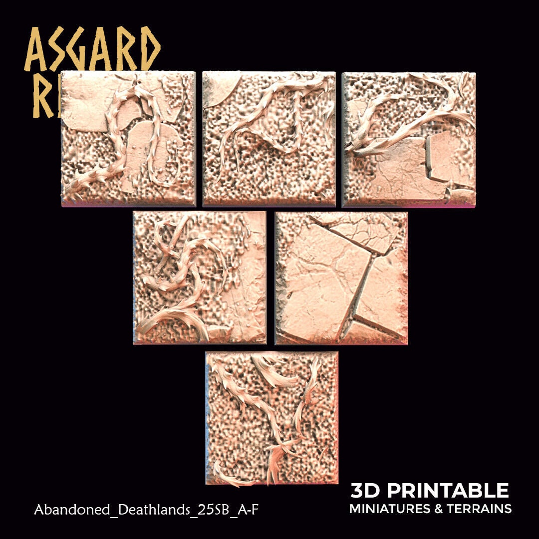 Stone Path 25mm bases for Fantasy Wargaming