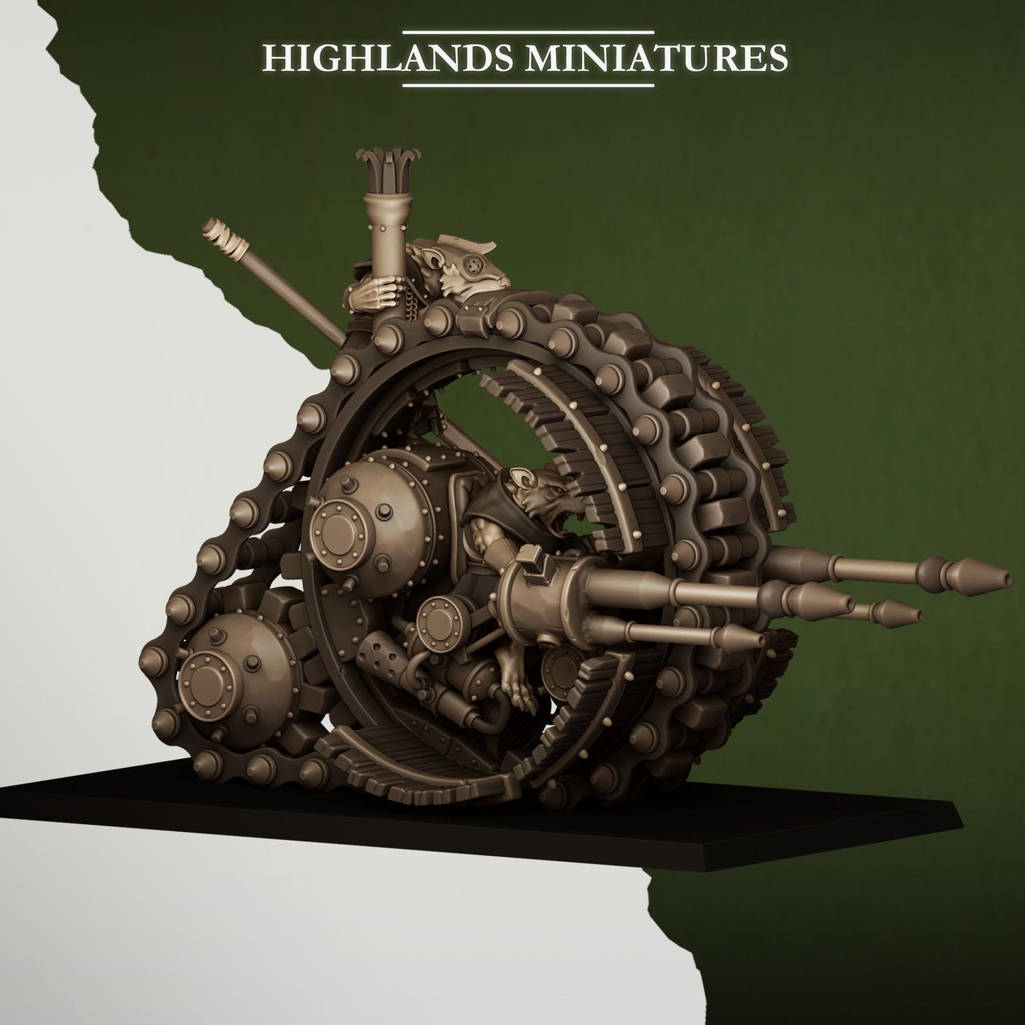 Sewer Rats Vermin Wheeled Engine | Sewer Rats Army Collection | Highland Miniatures