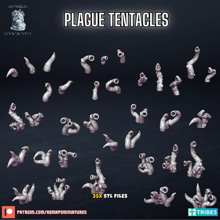 Plague Basing Bits | Decay & Corruption Wargaming Scatter | Admiral Apocalypse