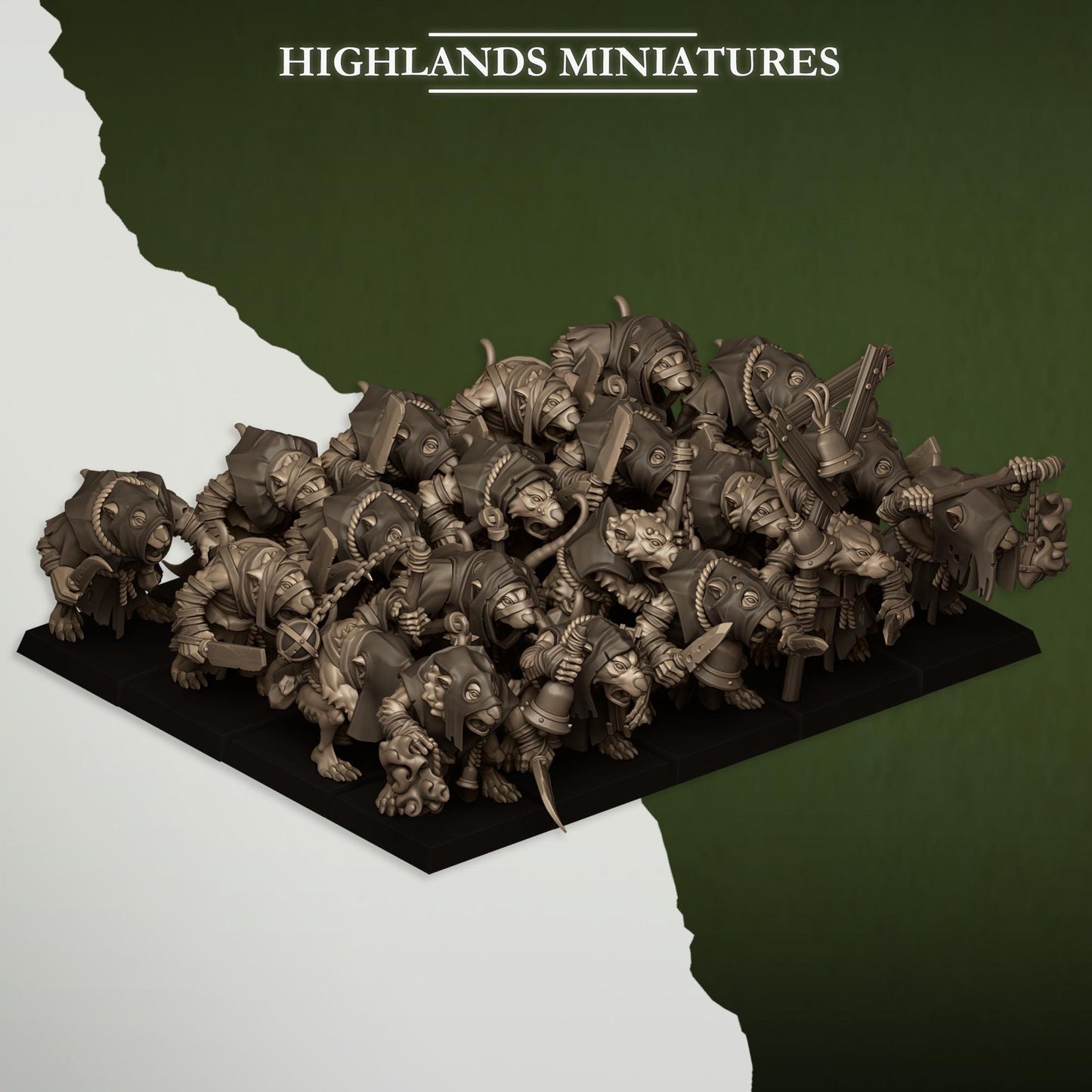 Sewer Rats Vermin Acolytes Regiment | Sewer Rats Army Collection | Highland Miniatures