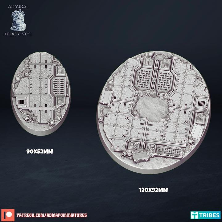 Derelict Space Craft Scenic Bases | Abandoned Starship Sci-Fi Wargaming Bases | Admiral Apocalypse