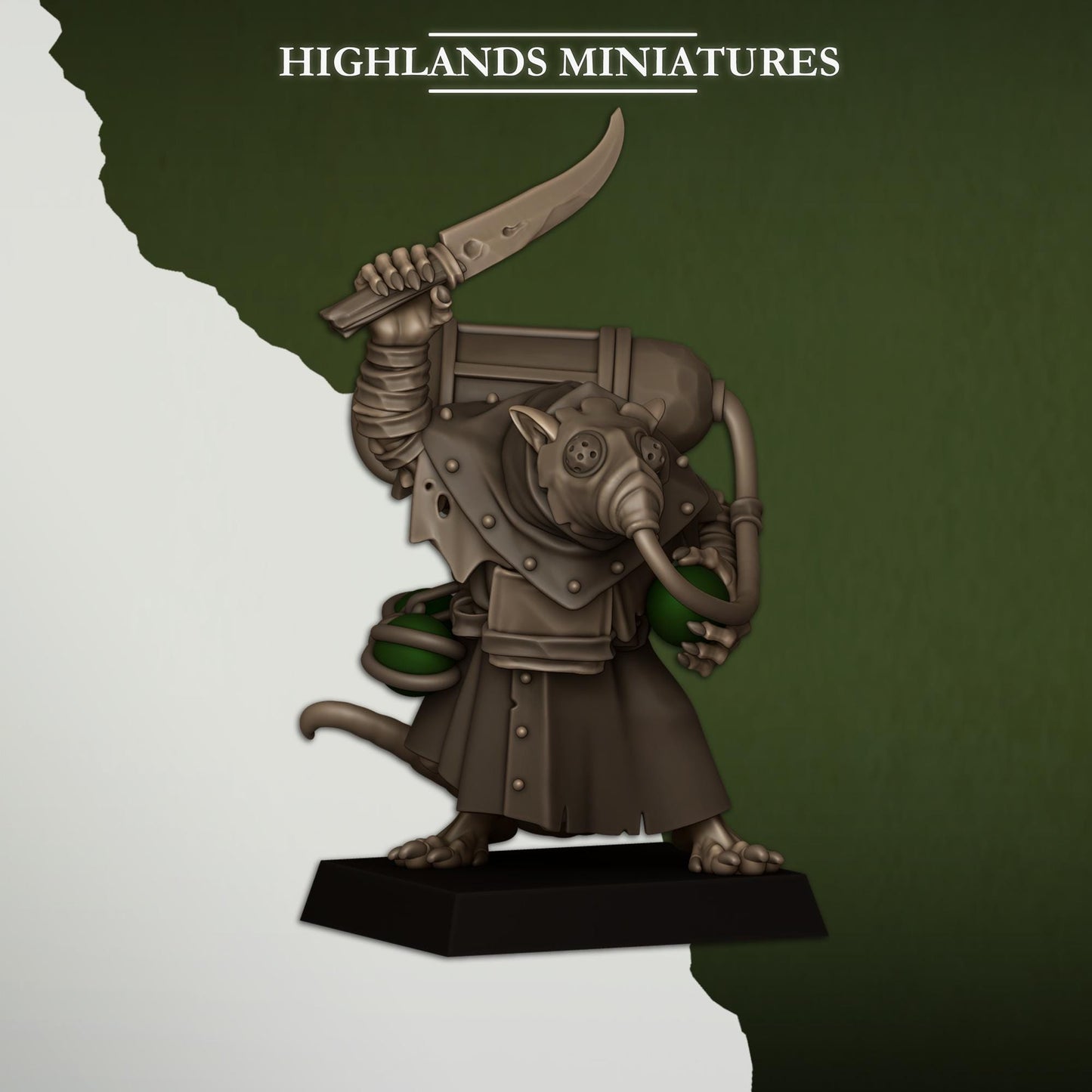 Sewer Rats Poison Porters | Sewer Rats Army Collection | Highland Miniatures