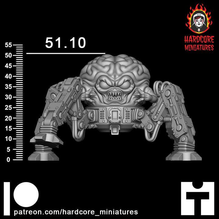 Arachno Brain Demon | Alien Horror Sci-Fi Wargaming Miniature | Hardcore Miniatures