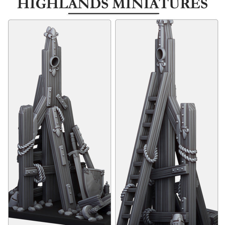Gallia Damaged Trebuchet Scenery | Gallia Army Collection | Highland Miniatures