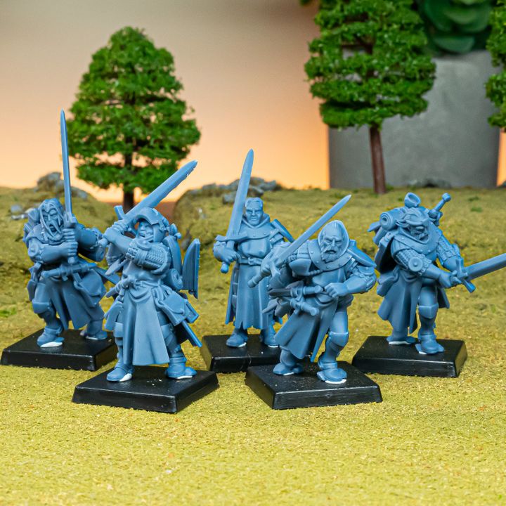 Gallia Dismounted Questing Knights | Gallia Army Collection | Highland Miniatures