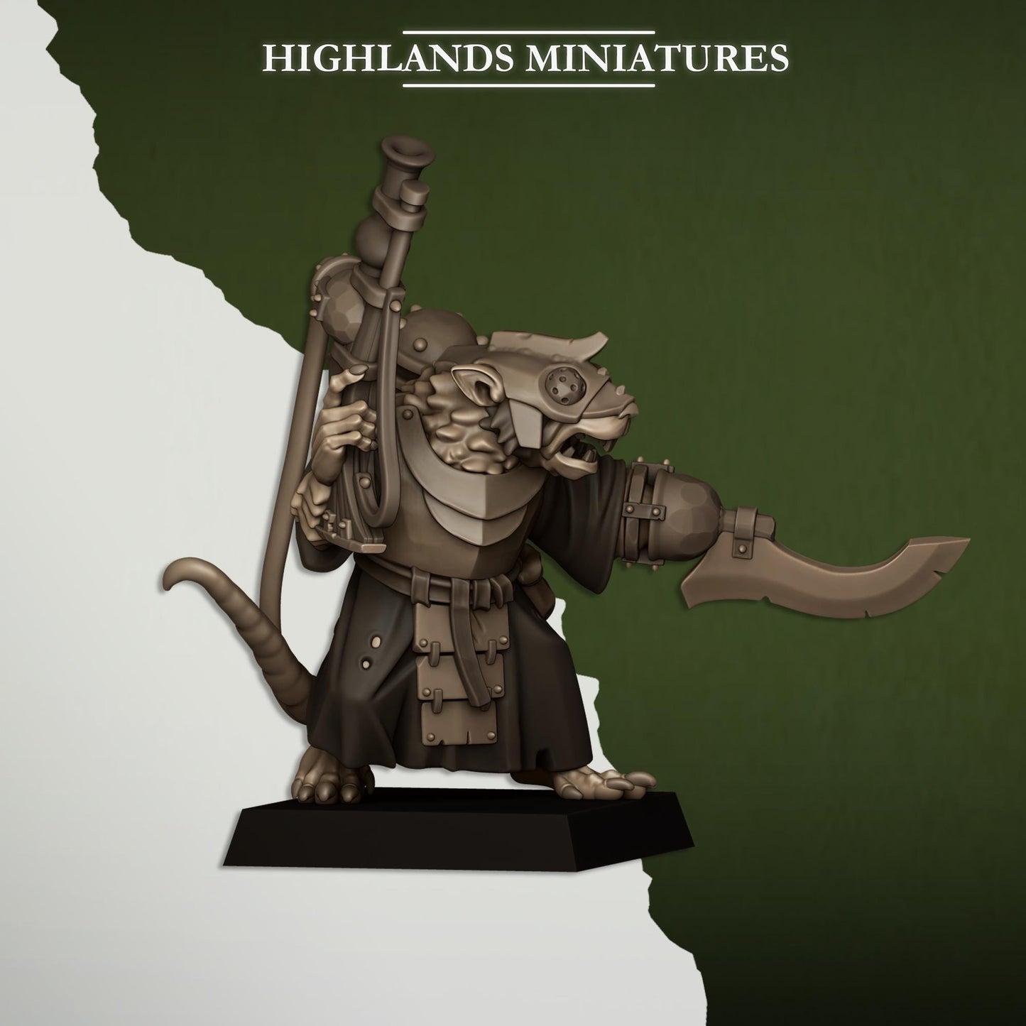 Sewer Rats Vermin Engineer | Sewer Rats Army Collection | Highland Miniatures