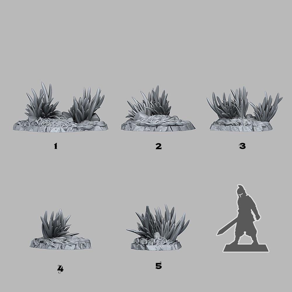 Wild Grass Scatter Terrain & Objective Markers
