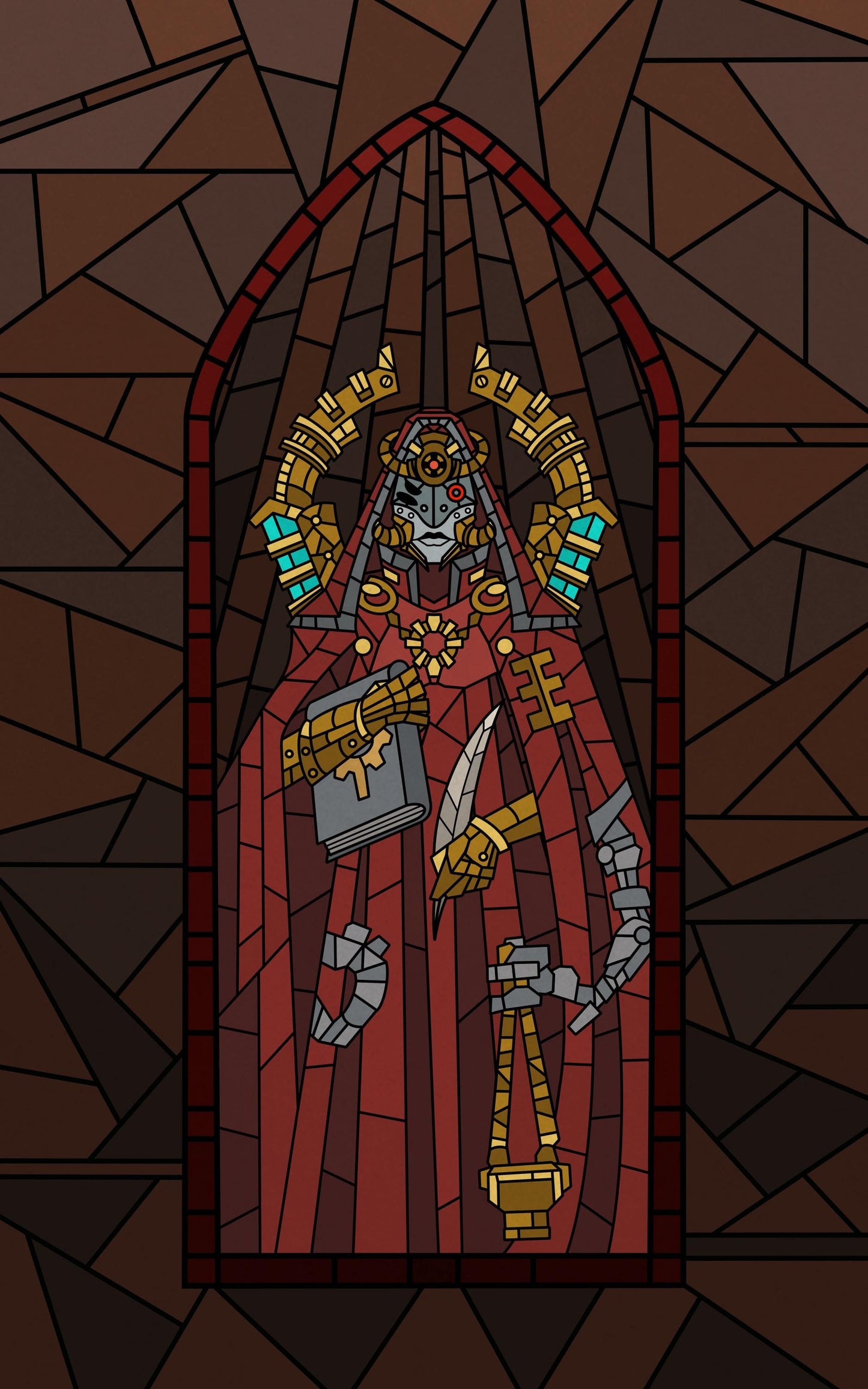 Gothic Stained Glass Walls for Wargaming Terrain building