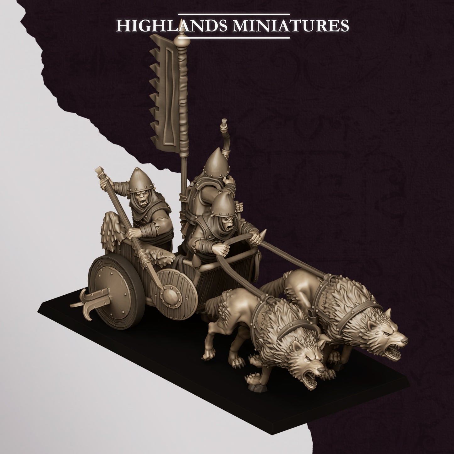 Sons of Marduk Hobgoblin Chariot | Sons of Marduk Army Collection | Highland Miniatures