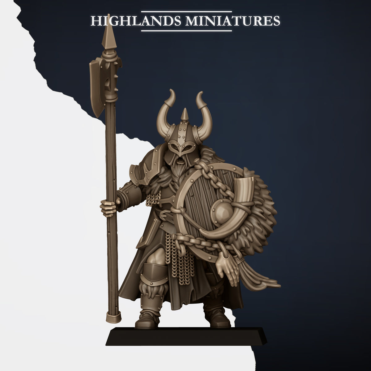 Norse Tribes Huscarls on Foot with Halberds | Norse Tribes Army Collection | Highland Miniatures