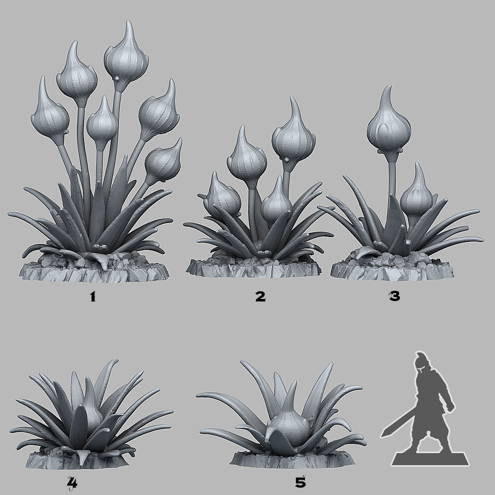 Poisonous Night Plant Scatter Terrain | Fantastic Plants & Rocks | MTG Terrain & Scenery