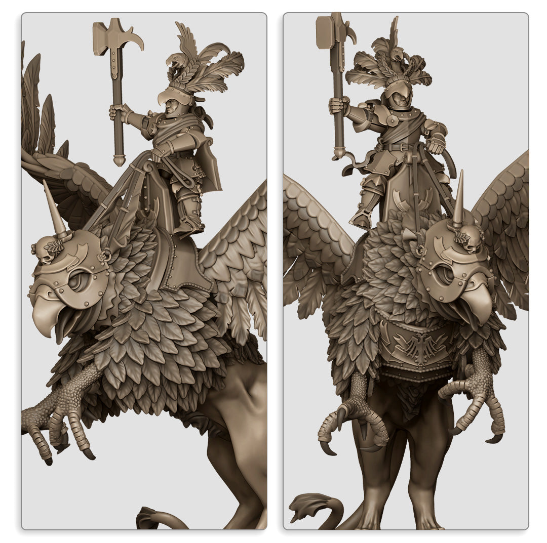 Sunland Field Marshall on War Griffin | Sunland Army Collection | Highland Miniatures