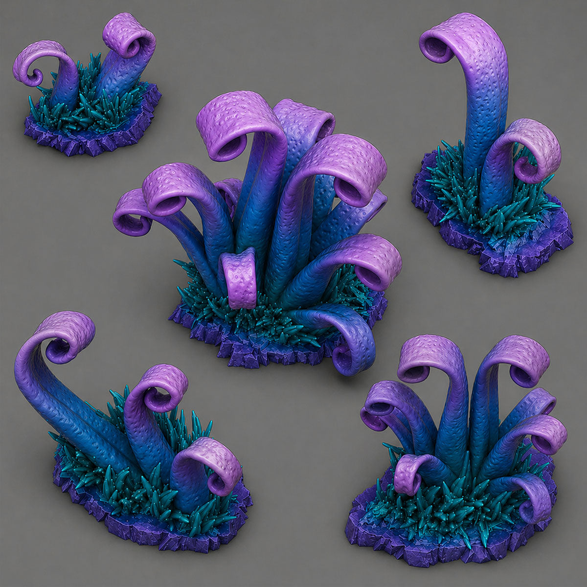 Void Tendril Flora Scatter Terrain | Fantastic Plants & Rocks | MTG Terrain & Scenery