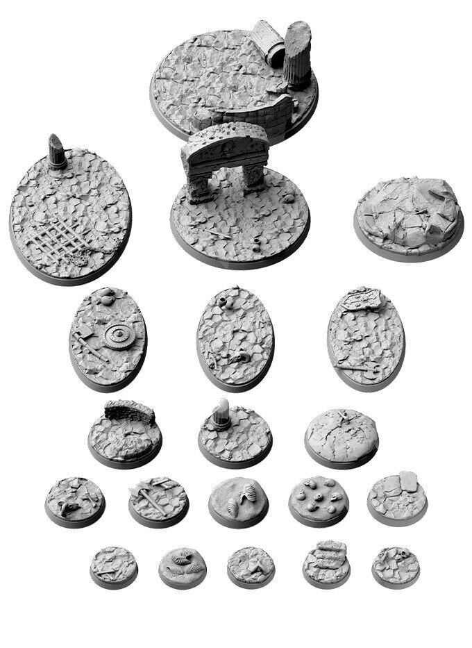 Dungeon & Wastelands Scenic Bases for Fantasy Wargaming