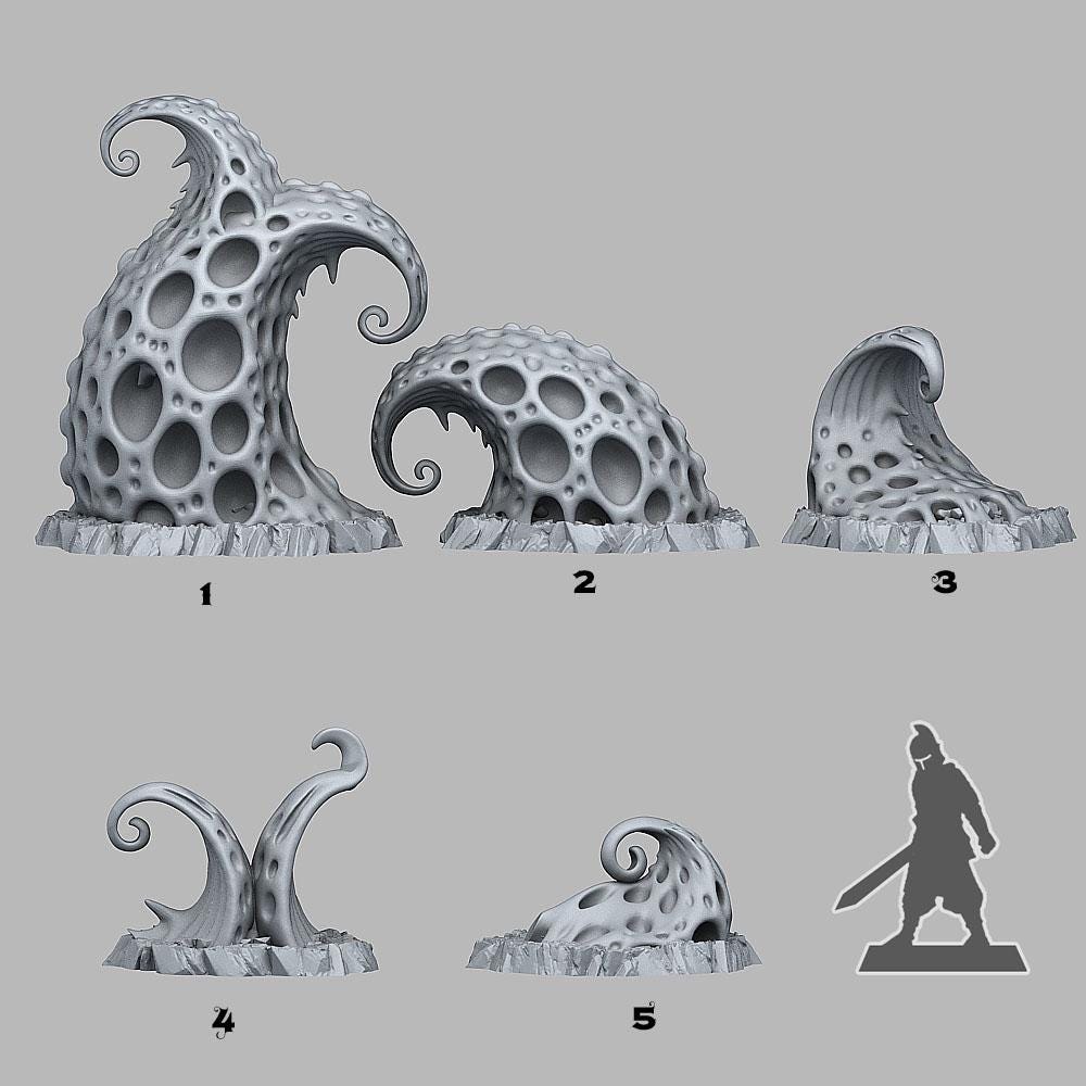 Venomous Abyss Aberrations Scatter Terrain & Objective Markers