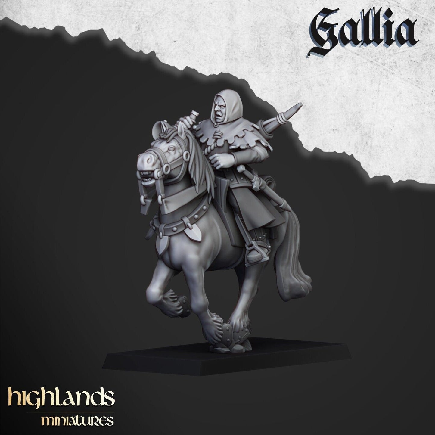 Mounted Men at Arms of Gallia | Gallia Army Collection | Highland Miniatures