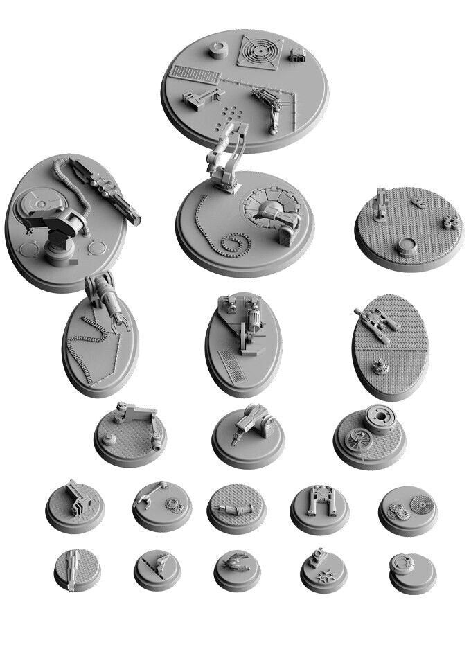 Industrial & Factory Scenic Bases for Sci-Fi Wargaming