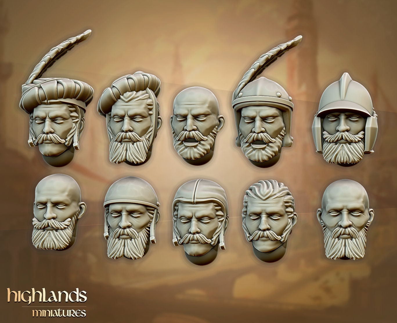 Sunland Infantry with Swords & Shields | Sunland Army Collection | Highland Miniatures