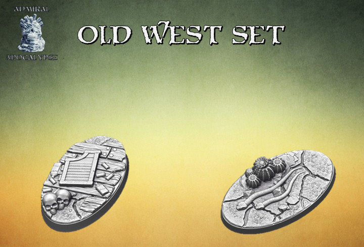 Wild West Scenic Bases | Frontier Wargaming Bases | Admiral Apocalypse