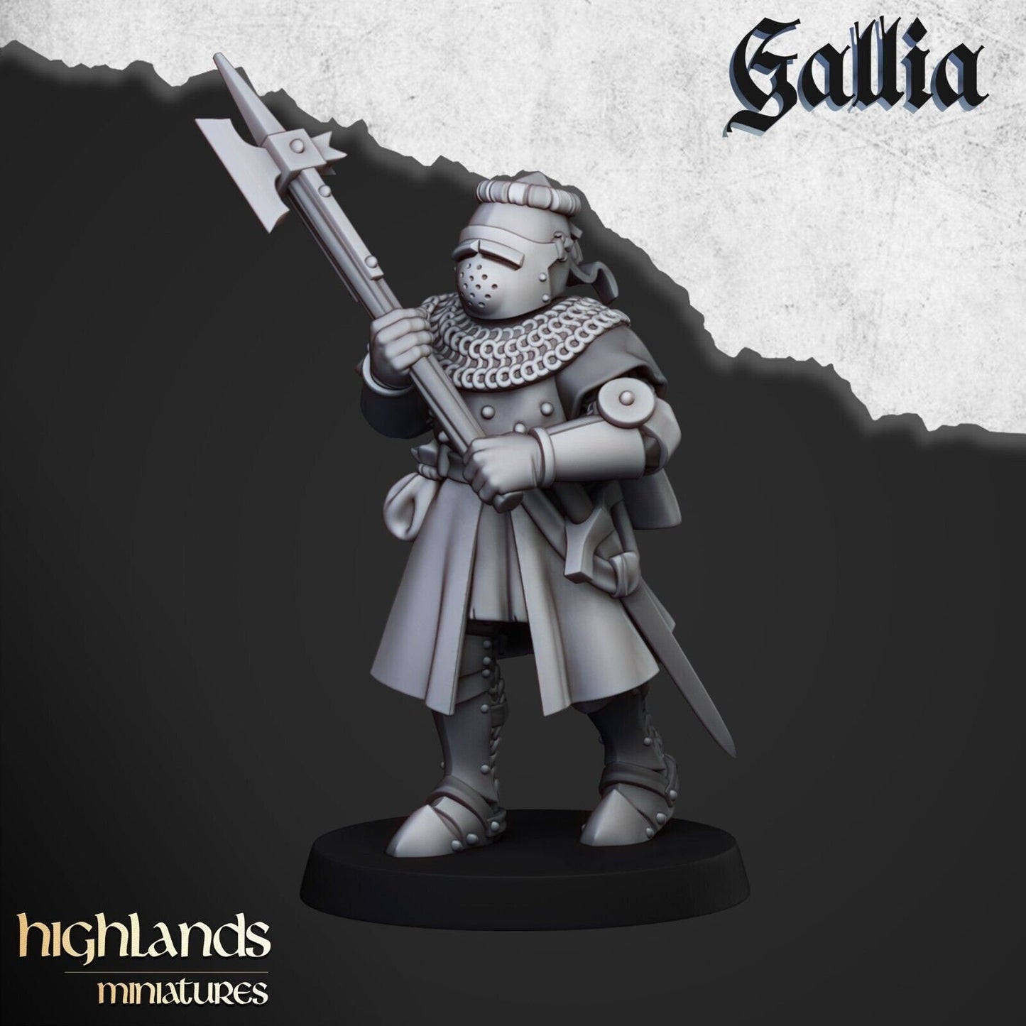 Knights of Gallia on Foot | Gallia Army Collection | Highland Miniatures