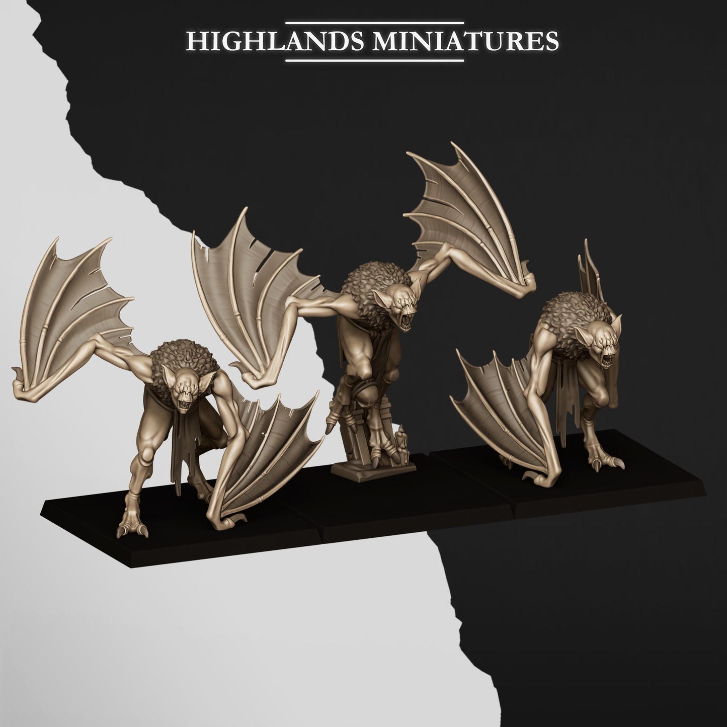 Undead Crypt Bats for Fantasy Wargaming