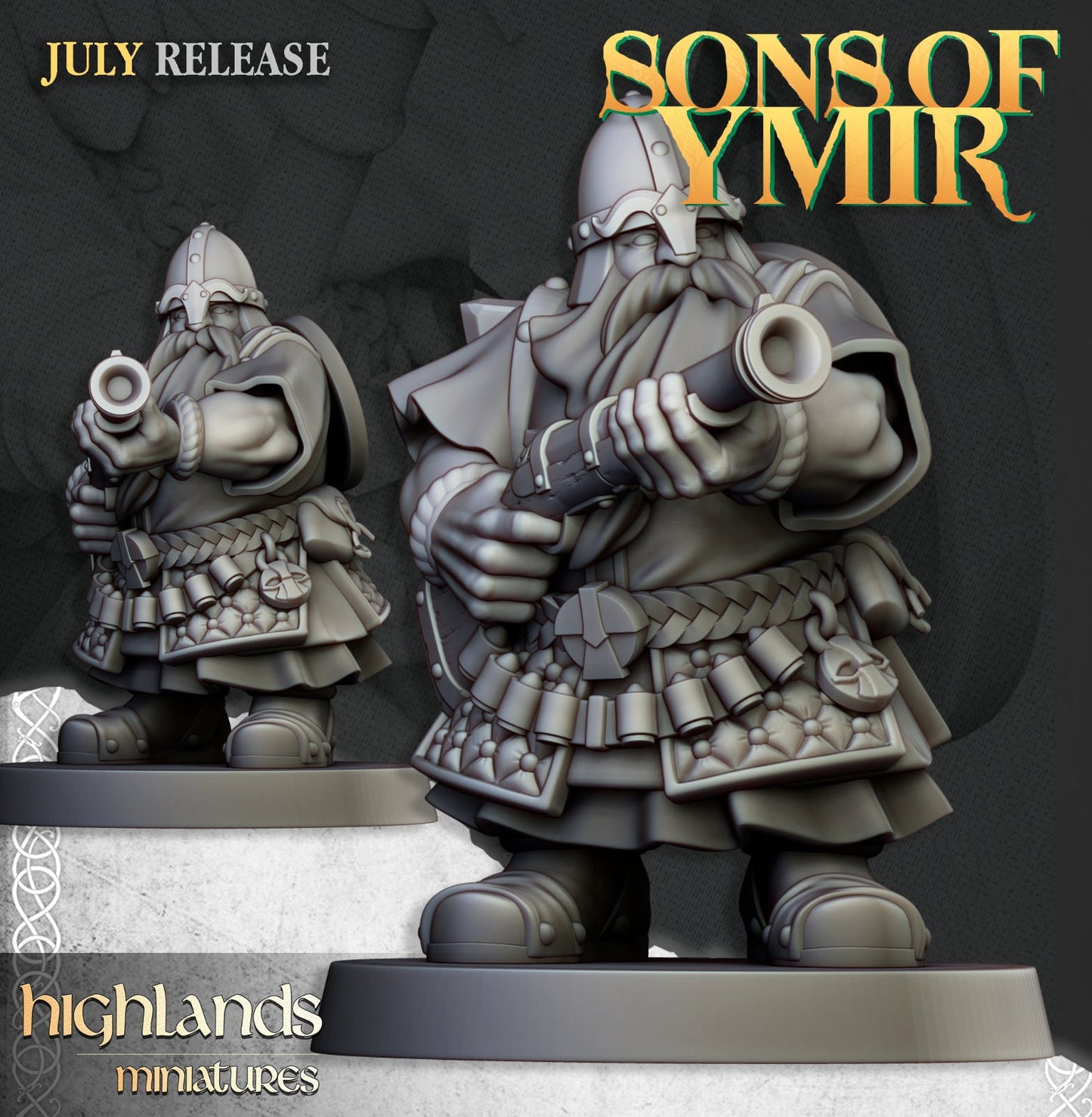 Dwarf Marksmen & Gunners | Sons of Ymir | Highland Miniatures