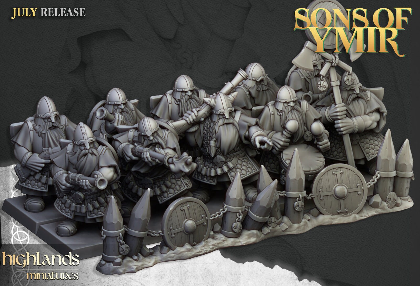 Dwarf Marksmen & Gunners | Sons of Ymir | Highland Miniatures