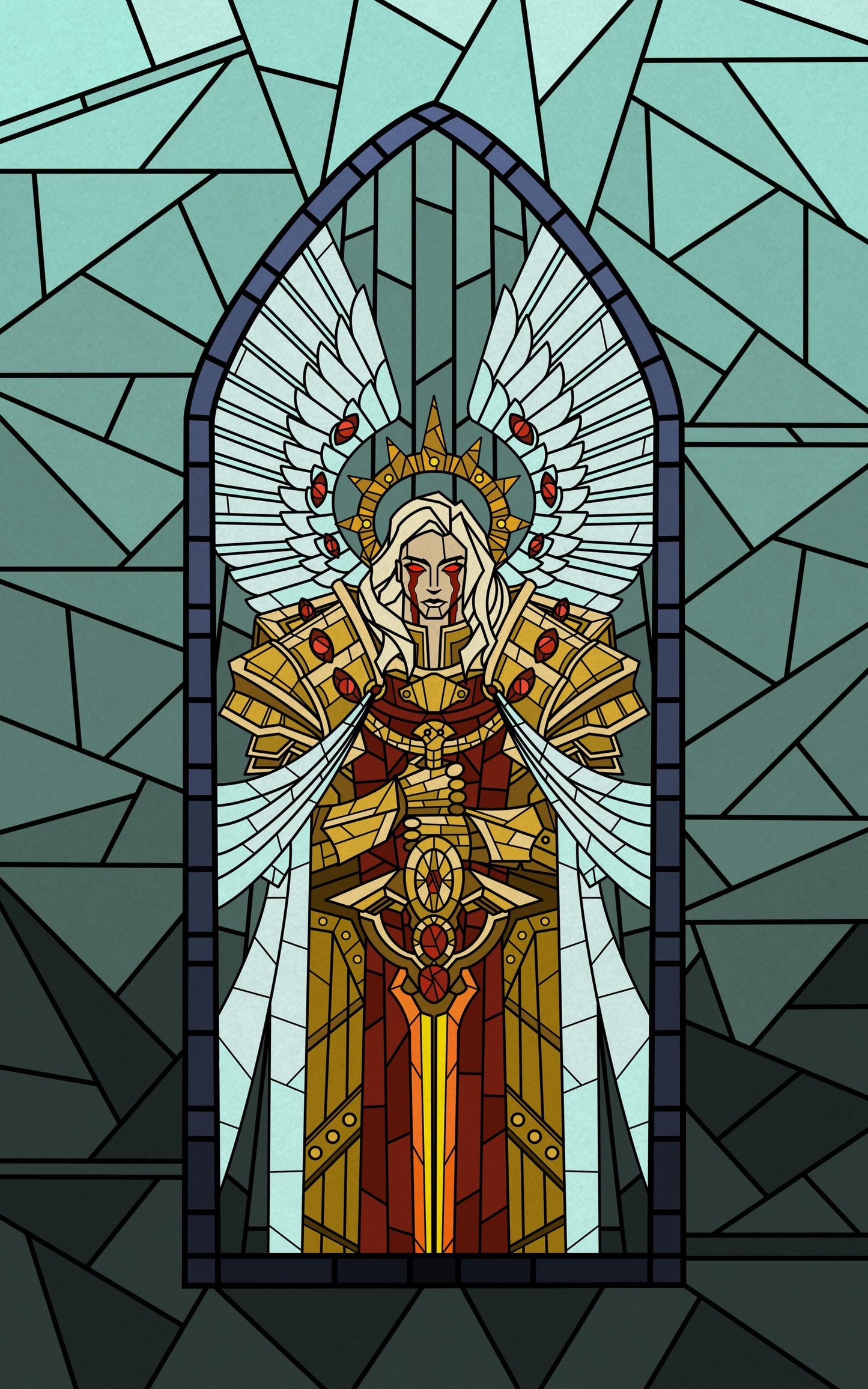 Gothic Stained Glass Walls for Wargaming Terrain building
