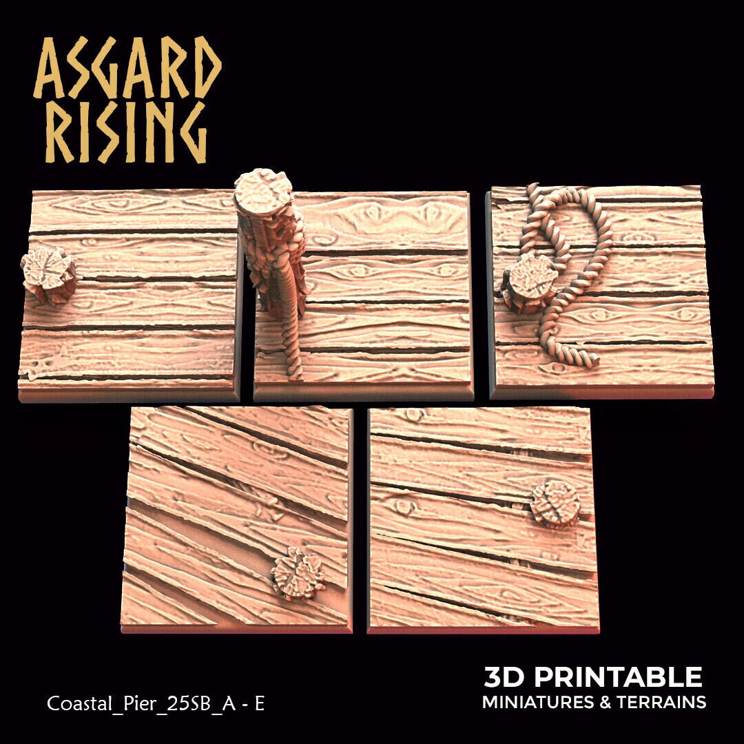 Harbour Themed Scenic Bases for Fantasy Wargaming