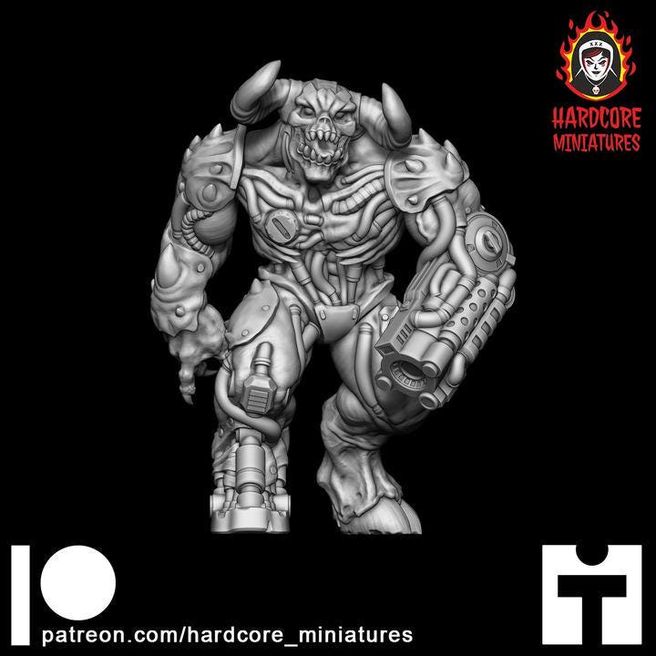 Hell Lord Space Demon | Alien Boss Creature Sci-Fi Wargaming Miniature | Hardcore Miniatures