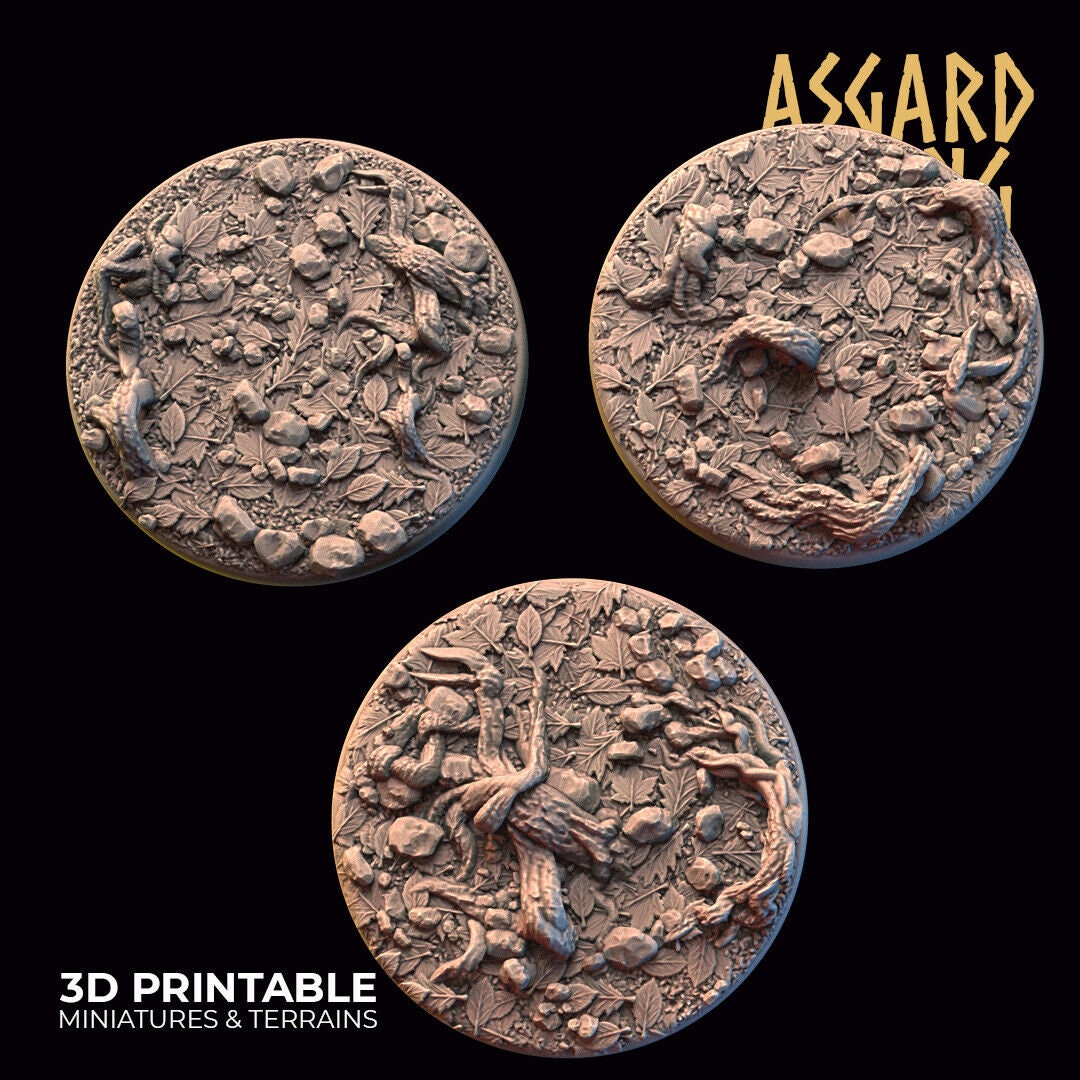 Forest Scenic Bases for Fantasy Wargaming