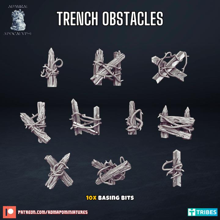 Trench Warfare Scenic Bases | Historical Wargaming Bases | Admiral Apocalypse
