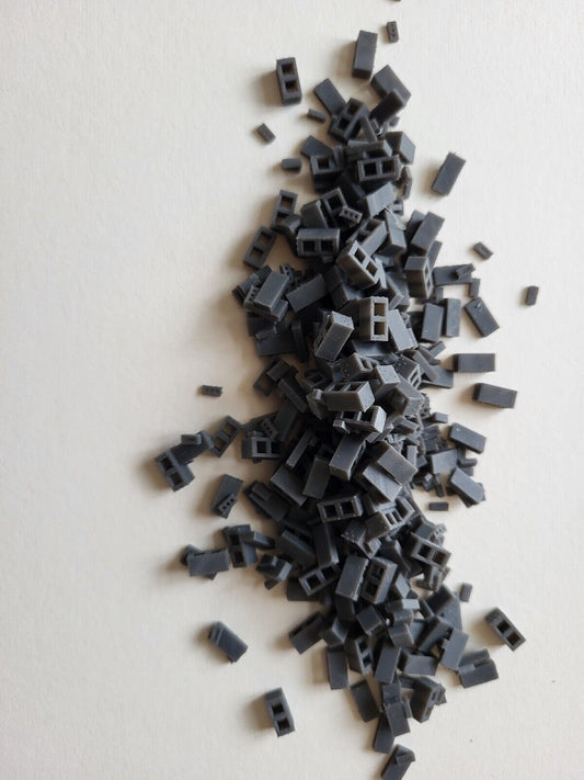 400 x 1/56 Scale Bricks & Blocks | Scatter Terrain & Rubble | 28mm Wargaming Scenery | MTG Terrain & Scenery