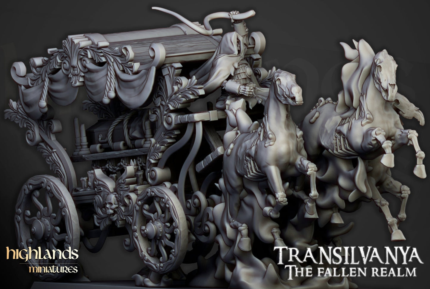 Transilvanya Spectral Coach | Transilvanya Army Collection | Highland Miniatures