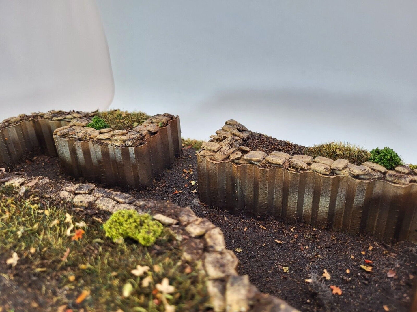Hills with Fortifications for Modern & Sci-fi Wargaming