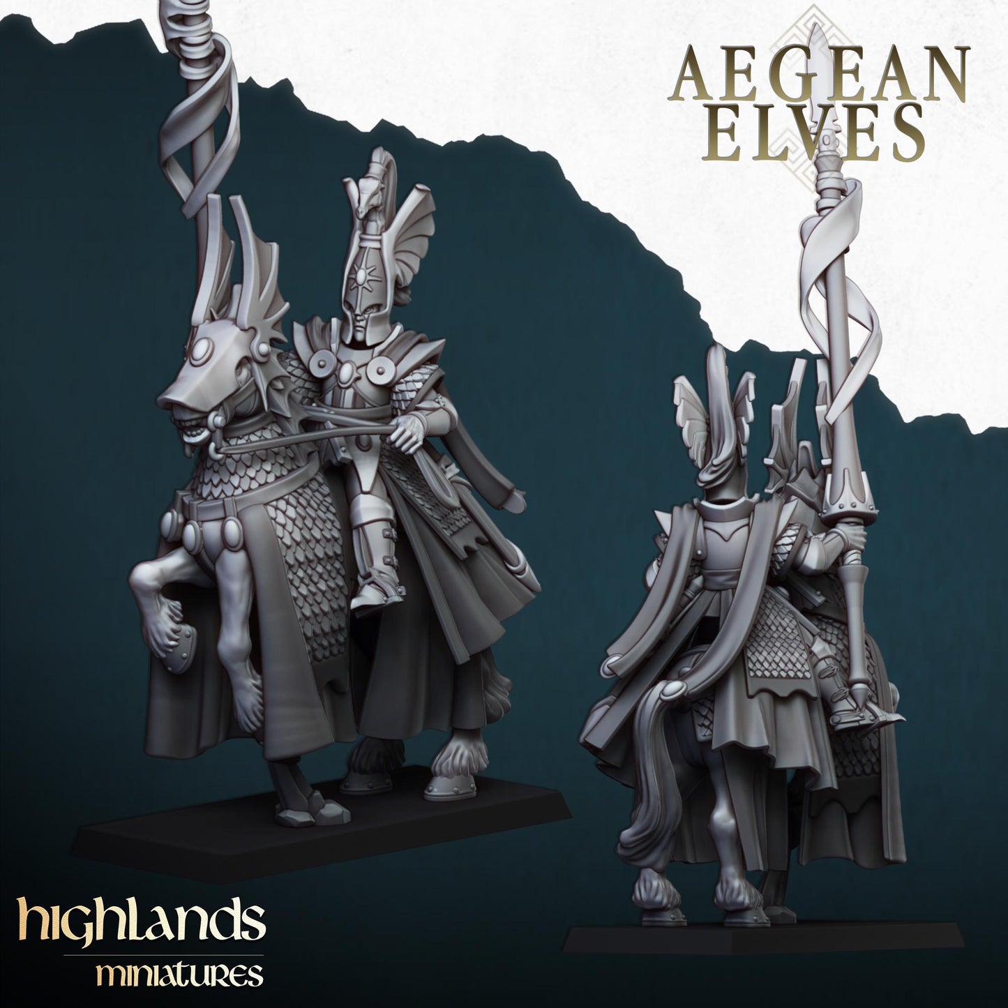 Aegean Elves Mounted General