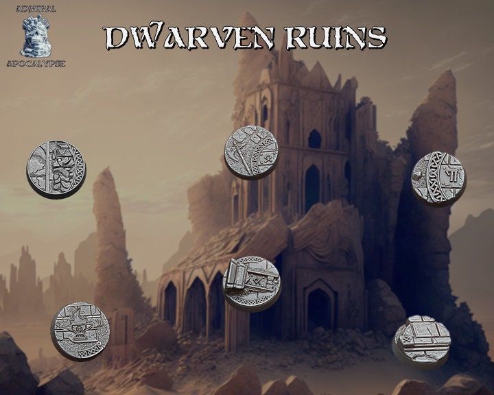 Dwarven Mines Scenic Bases | Underground Fantasy Wargaming Bases | Admiral Apocalypse