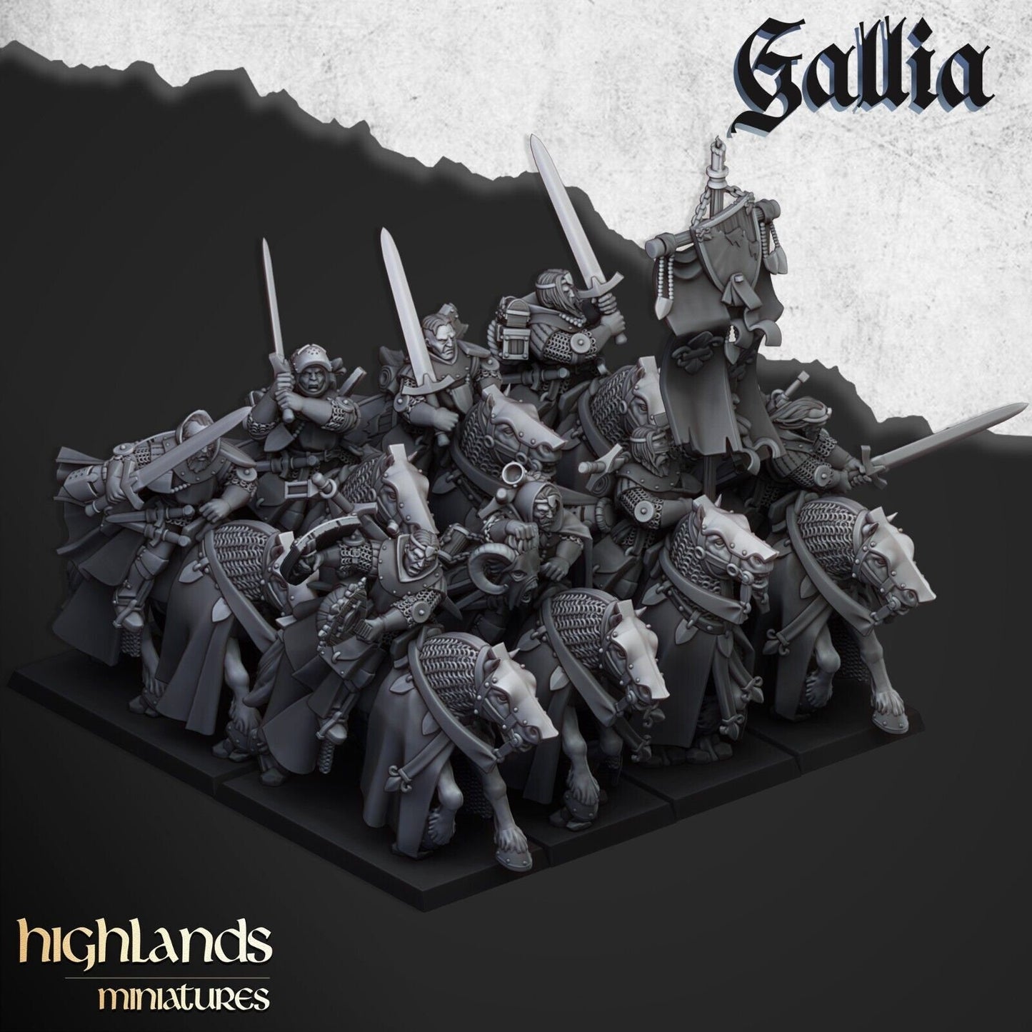 Gallia Questing Knights | Gallia Army Collection | Highland Miniatures