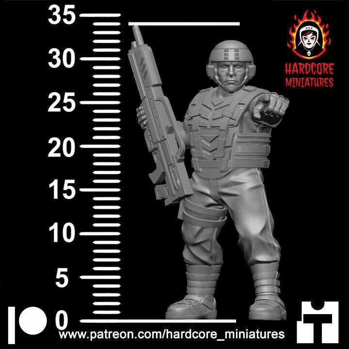 Space Troopers & Alien Bugs | Retro Sci-Fi Wargaming Miniatures | Hardcore Miniatures
