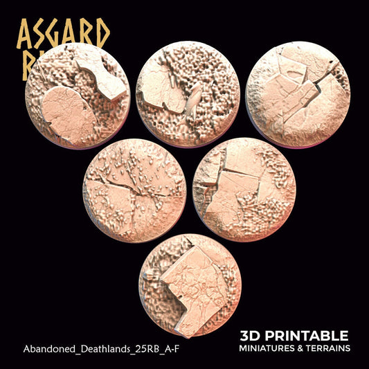 Stone Path 25mm bases for Fantasy Wargaming