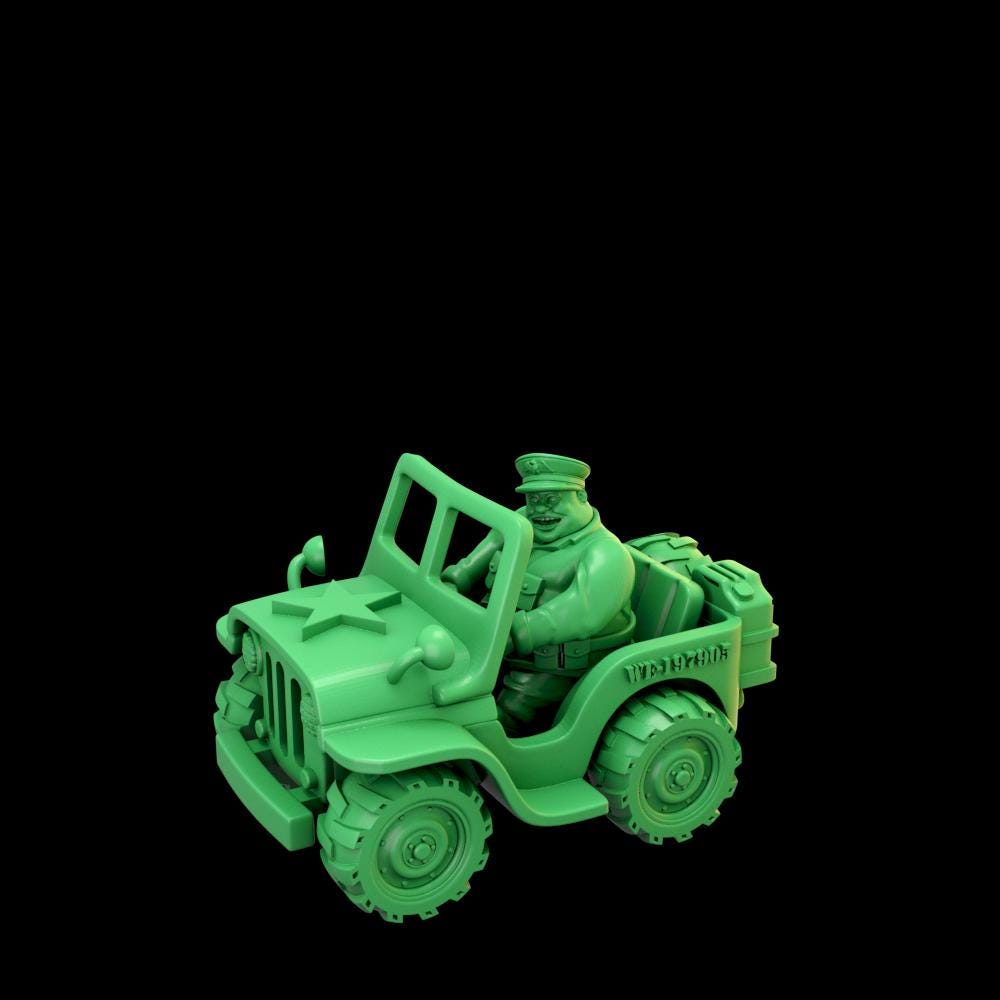 Wargaming Soldiers Easy Build Comic Alternatives FAT Army - Vehicles
