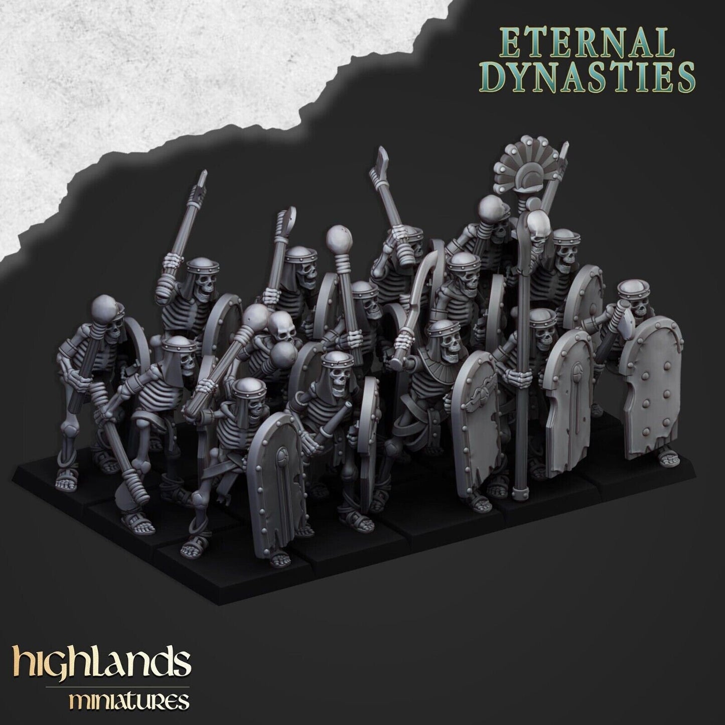 Eternal Dynasties Skeleton Warriors | Eternal Dynasties Army Collection | Highland Miniatures