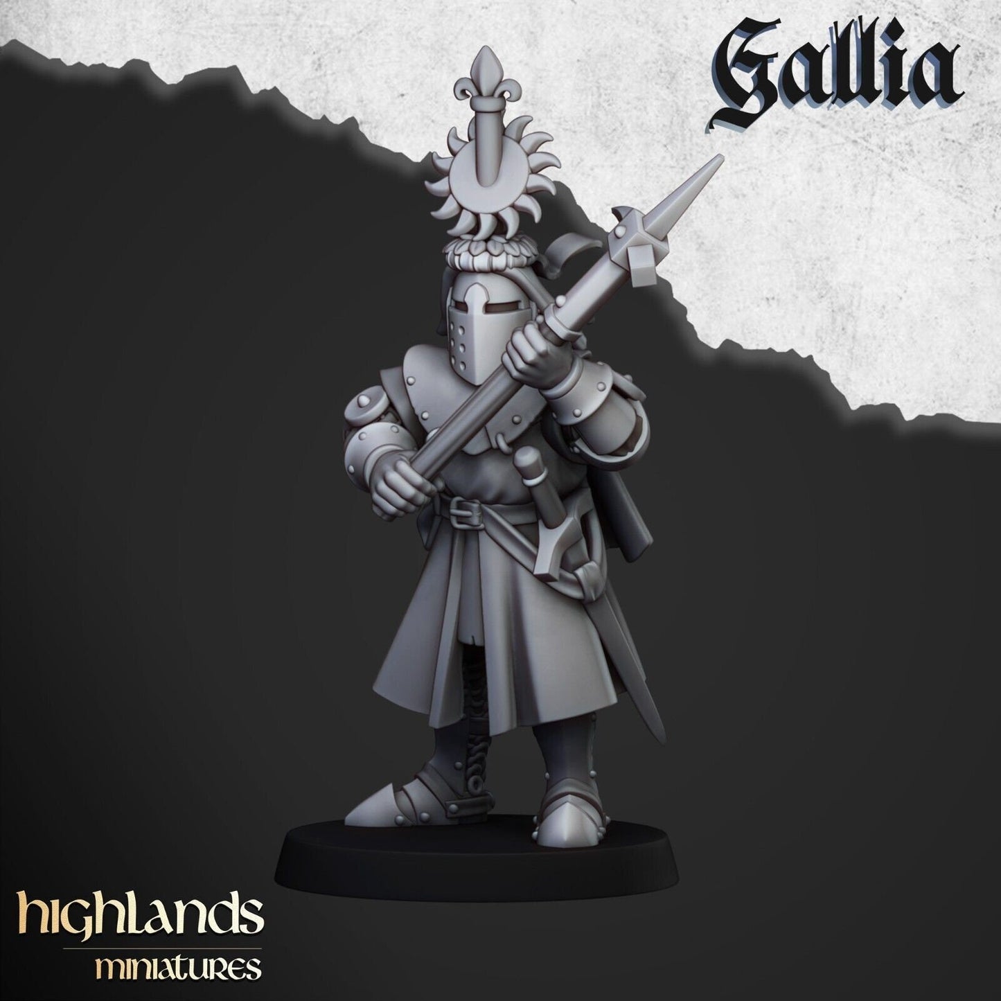 Knights of Gallia on Foot | Gallia Army Collection | Highland Miniatures