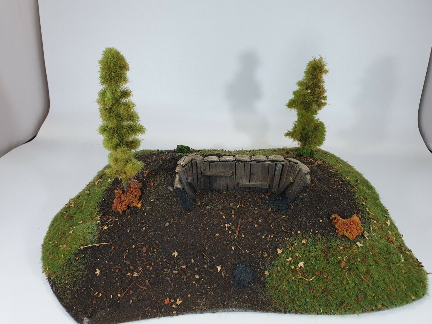 Hills with bunkers and trenches for WW2 Wargaming