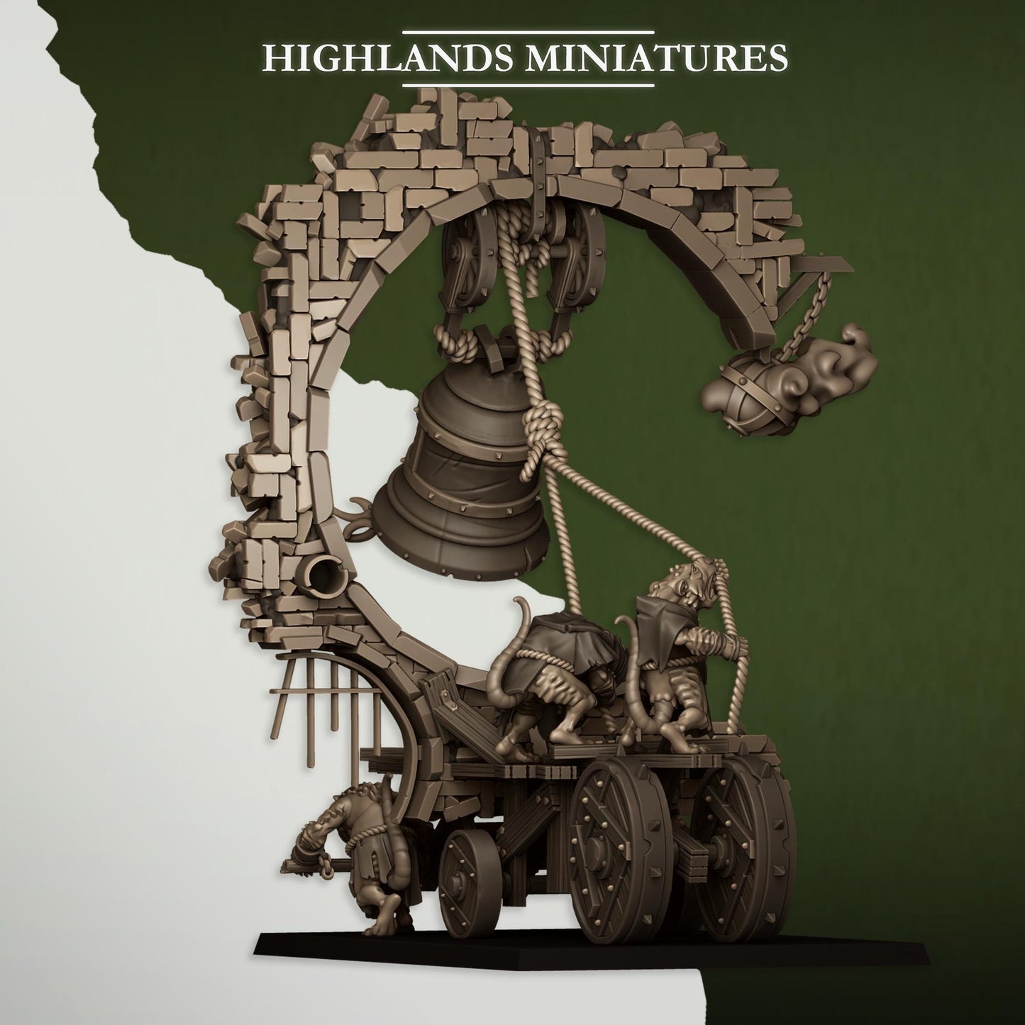 Sewer Rats Moving Bell & Censer | Sewer Rats Army Collection | Highland Miniatures