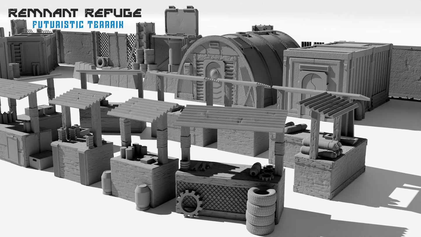 Remnant Refuge | Sci-Fi & Post-Apocalypse Wasteland Terrain | MTG Terrain & Scenery