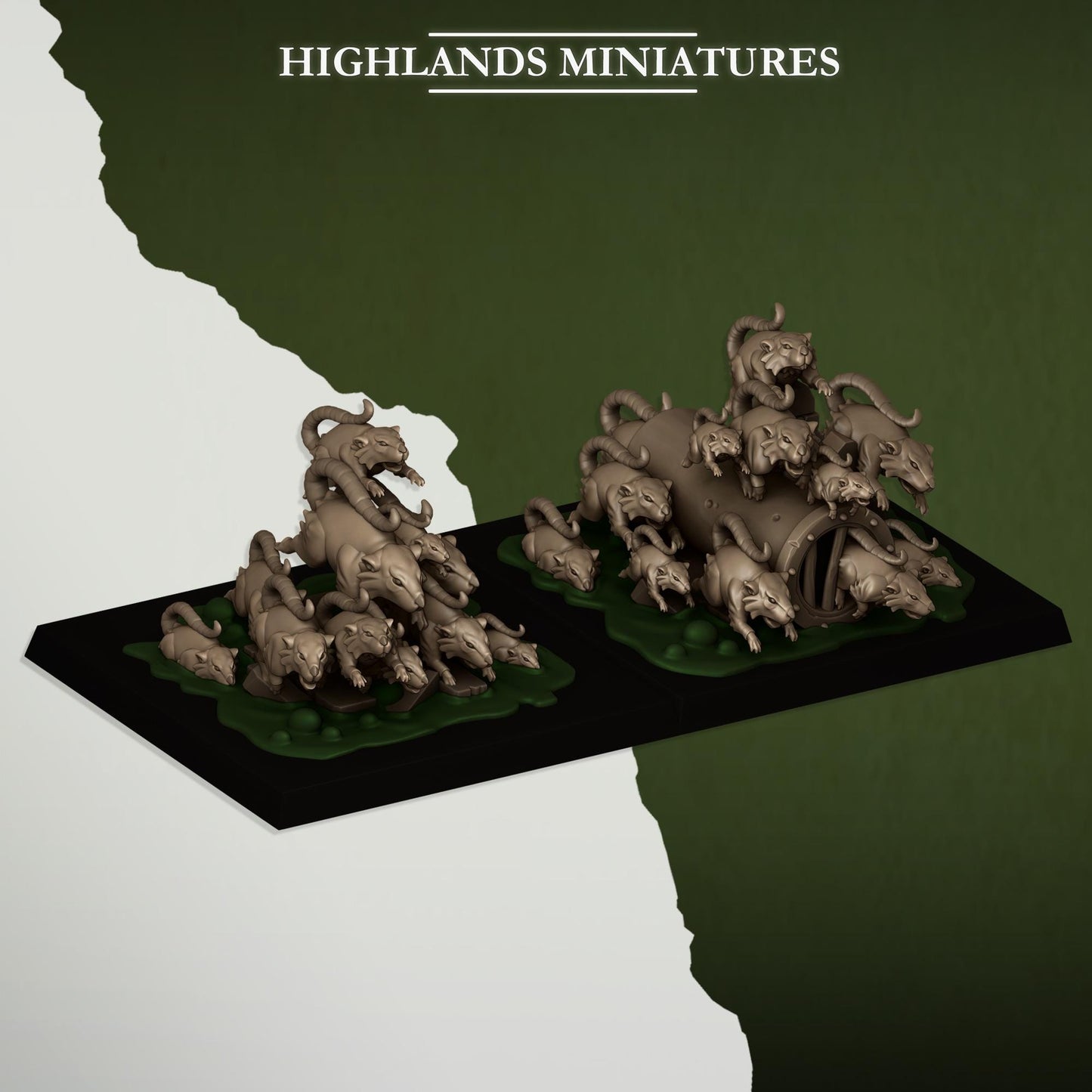 Sewer Rats Vermin Rat Swarms | Sewer Rats Army Collection | Highland Miniatures