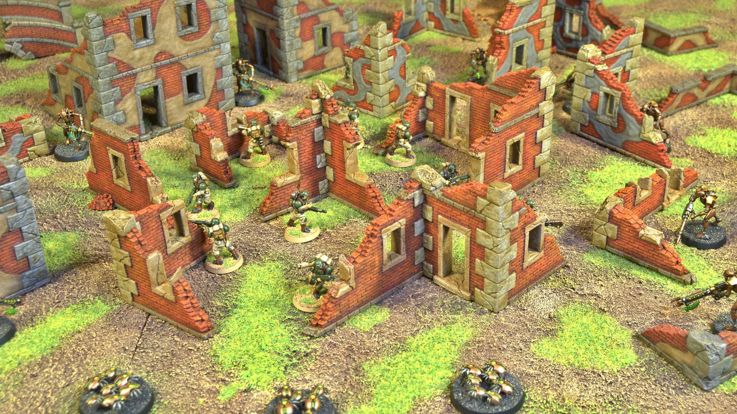 Ruined Buildings & Bridges | WW1 WW2 & Sci-Fi Wargaming Terrain | MTG Terrain & Scenery
