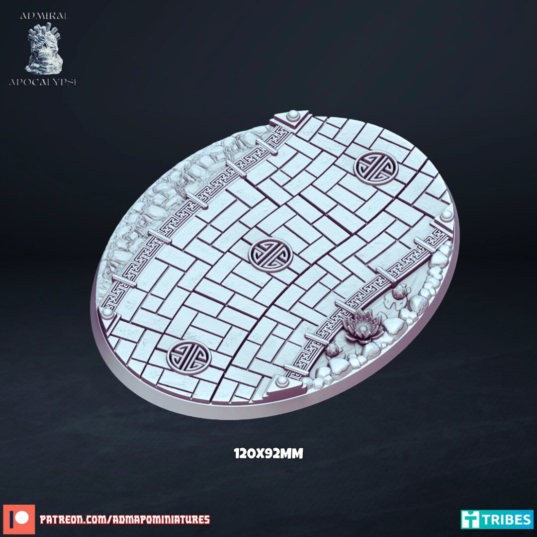 Asian Temple Scenic Bases | Eastern Fantasy Wargaming Bases | Admiral Apocalypse