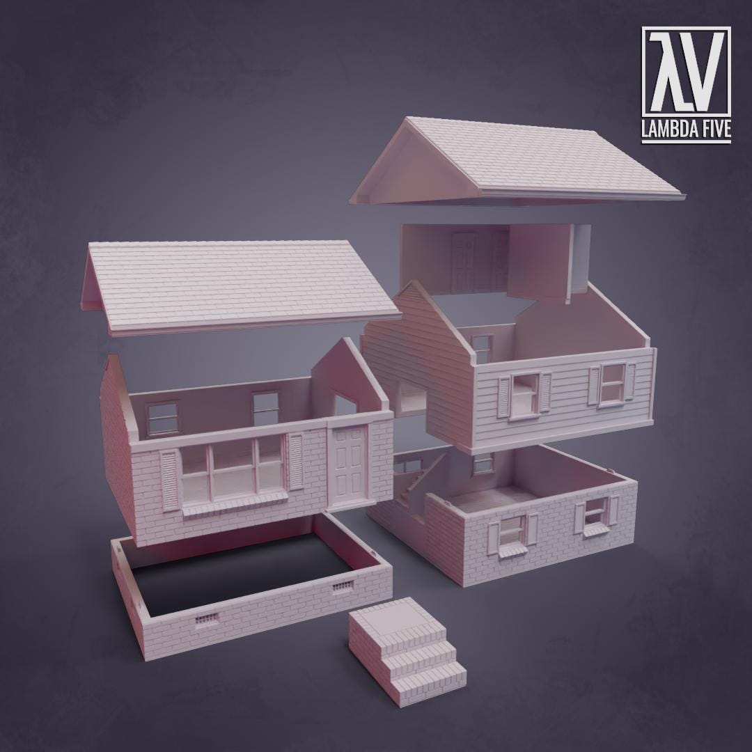 The Jacksons | North American Timber House Wargaming Terrain | MTG Terrain & Scenery